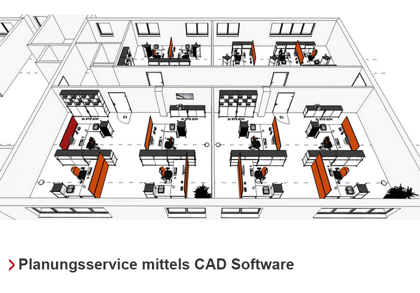 Planungsservice mittels CAD